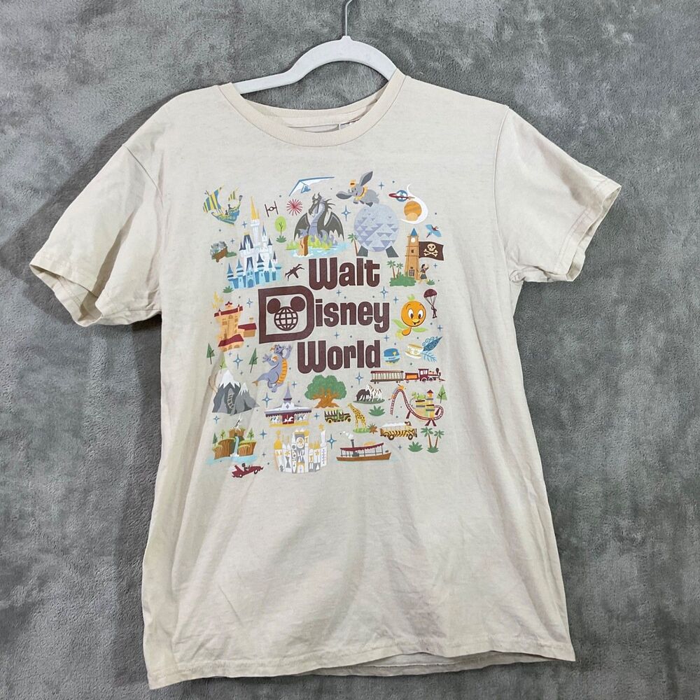 Disney Park Life18 iconic attractions graphic tee shirt unisex S Magic Kingdom +